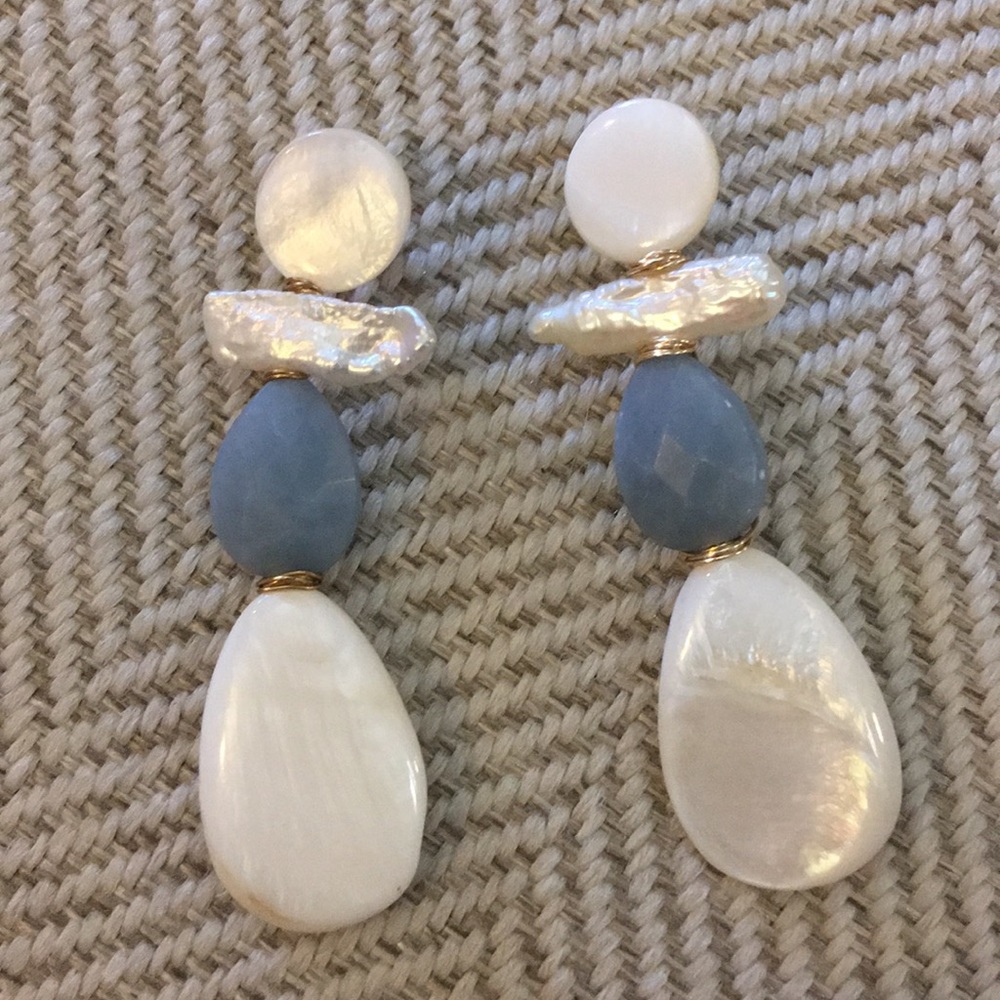 Stone earrings